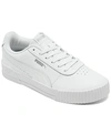 PUMA WOMEN'S CARINA LEATHER CASUAL SNEAKERS FROM FINISH LINE