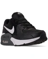 Nike Women's Air Max Excee Casual Sneakers From Finish Line In Black/white/dark Gray