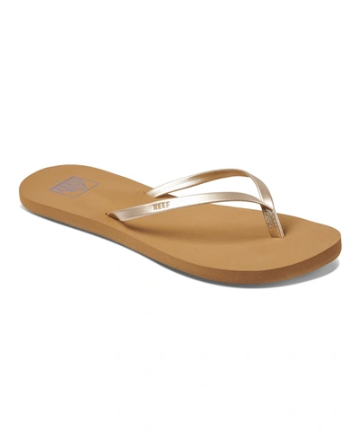 Reef Women's Bliss Nights Flip-flops Women's Shoes In Tan/ Champagne