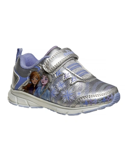 Disney Toddler Girls Frozen Ii Sneakers In Silver-tone Blue