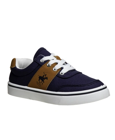 Beverly Hills Polo Club Little Boys Canvas Sneakers In Navy