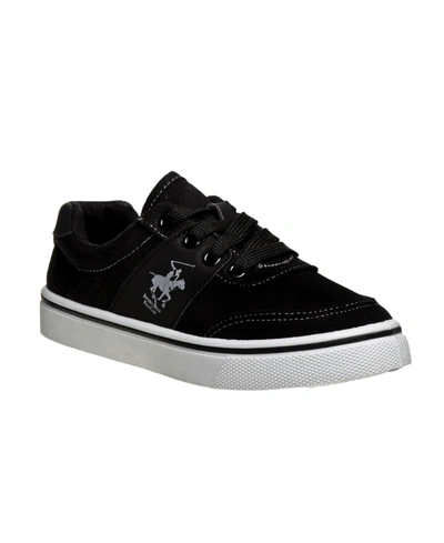 Beverly Hills Polo Club Little Boys Canvas Sneakers In Black
