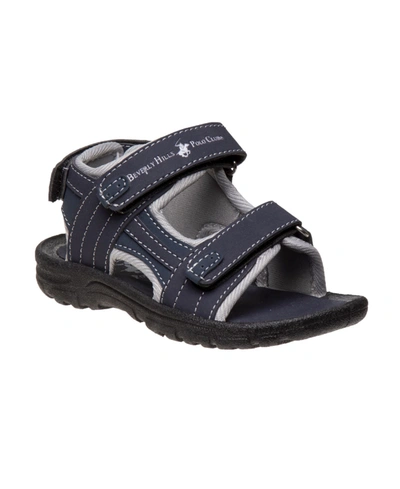 Beverly Hills Polo Club Toddler Boys Summer Sport Outdoor Sandals In Navy
