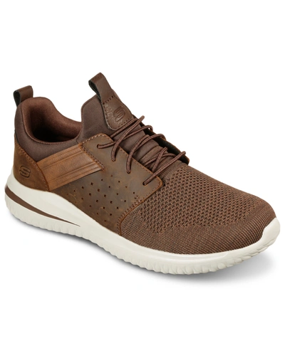 Skechers Delson 3.0 Cicada Lace-up Sneaker In Brown
