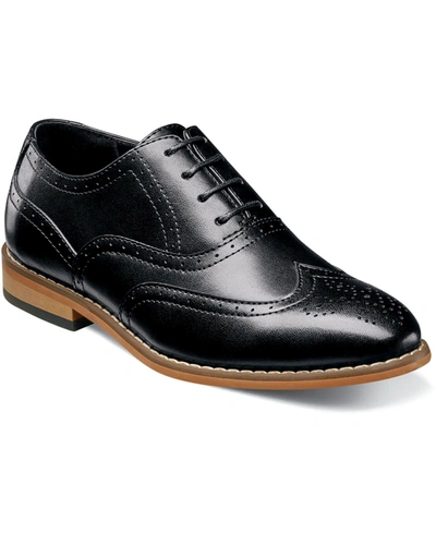 Stacy Adams Kids' Big Boy Dickinson Cap Toe Oxford Shoe In Black