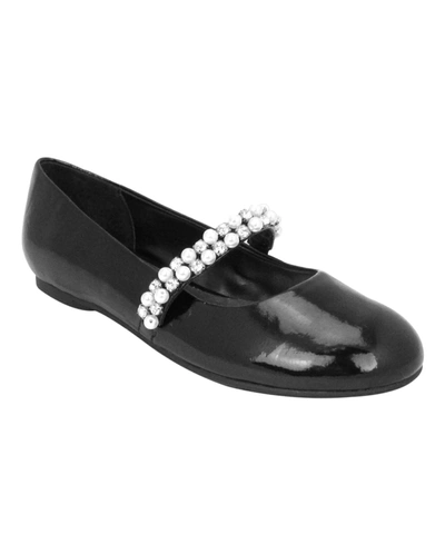 Nina Nataly Big Girls Ballet Shoe In Black Patent