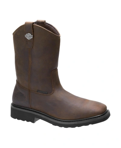 Harley Davidson Harley-davidson Altman Work Boot In Brn Pull O