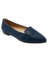 Trotters Harlowe Pointed Toe Loafer In Navy