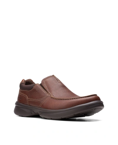 Clarks Men's Bradley Free Leather Slip-on Men's Shoes In Tan Leather