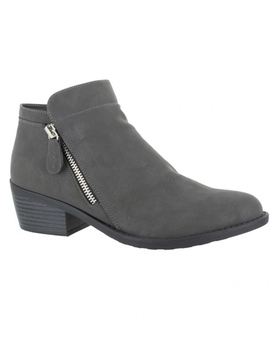 Easy Street Gusto Comfort Booties In Grey Matte