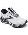 Brooks Women's Ghost 14 Camo Running Sneakers From Finish Line In White/gray/black