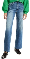 Slvrlake Grace Frayed High-rise Wide-leg Jeans In Laurel Canyon