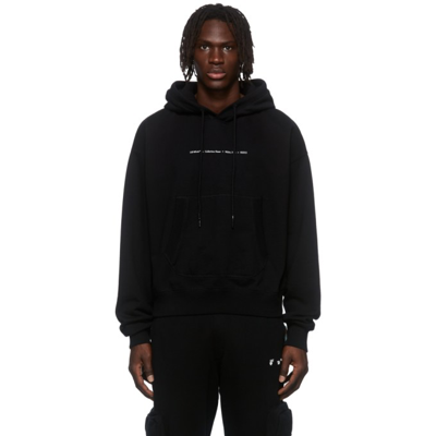 Off-white Black Arrows Graphic Hoodie In Nero
