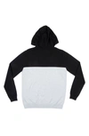 X-ray Colorblock Hooded Sweater In Black/ H Grey