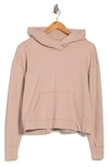 James Perse Relaxed Cropped Hoodie In Himalayan Salt