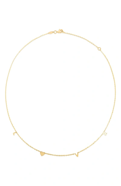 Karat Rush 14k Yellow Gold Love Shaker Necklace