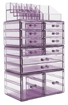 Sorbus Makeup And Jewelry Storage Case In Purple