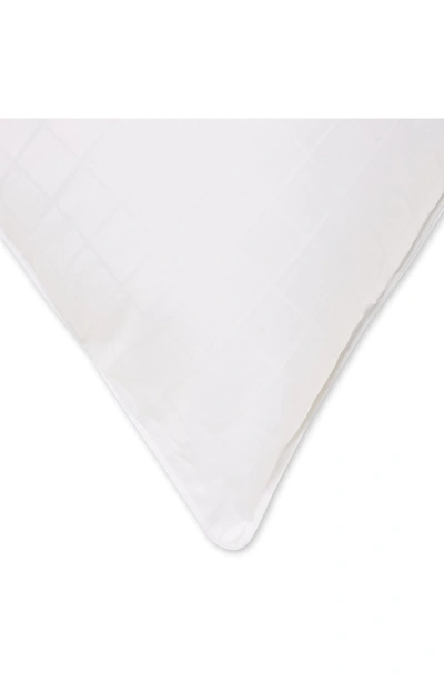 Ella Jayne Home 100% Cotton Dobby-box Shell Firm Back/side Sleeper Down Alternative Pillow, Set Of 2 In White