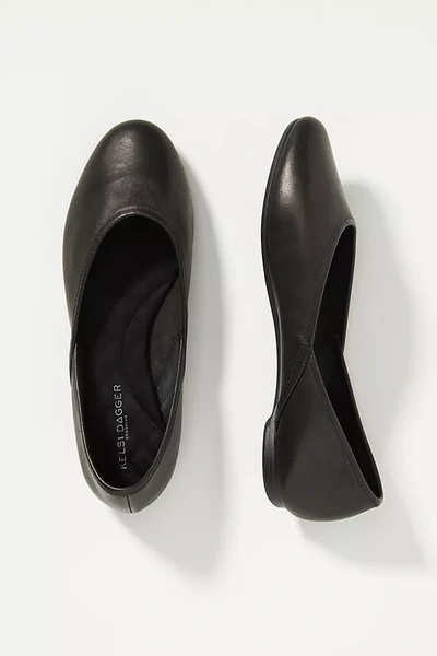 Kelsi Dagger Brooklyn Painter Flats In Black