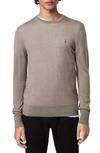 Allsaints Mode Slim Fit Wool Sweater In Safari Taupe