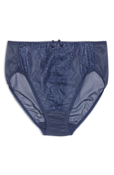 Wacoal Retro Chic High Cut Briefs In Iris