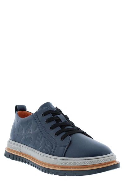 French Connection Oliver Camo Sneaker In Navy