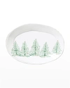 Vietri Lastra Holiday Melamine Oval Platter