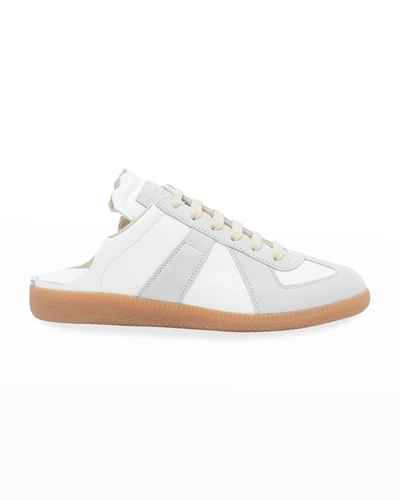 Maison Margiela White Replica Leather Slip-on Sneakers