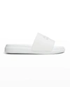 Alexander Mcqueen Logo Slide Sandal In White