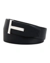 Tom Ford Logo Buckled Reversible Belt In Brown And Black