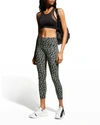 Sweaty Betty Power 7/8 Workout Leggings In Blue Fan Print