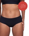 Proof Women's Moderate Absorbent Period & Leak  High-waist Brief In Black