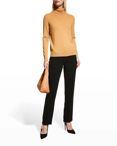 Lafayette 148 Cashmere Turtleneck Sweater In Ginger Root