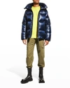 Canada Goose Navy Crofton Puffer Down Jacket In Black