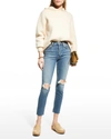 Re/done High-rise Skinny Ankle Cropped Jeans In Naf
