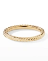 DAVID YURMAN CABLE COLLECTIBLES STACK BAND RING IN 18K GOLD, 2MM,PROD248460013