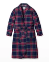 PETITE PLUME KID'S WINDSOR TARTAN PLAID ROBE,PROD242530275