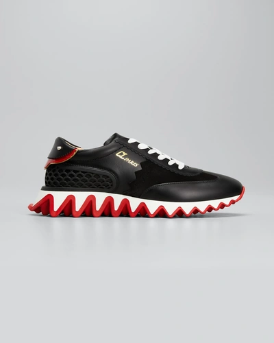 CHRISTIAN LOUBOUTIN LOUBISHARK DONNA RED SOLE RUNNER SNEAKERS,PROD163010228