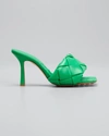 Bottega Veneta The Lido Sandals In Grass
