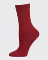 Falke City Soft Wool-blend Socks In Wine