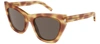 Saint Laurent Sl 214 Kate017 224 Cat Eye Sunglasses In Grey
