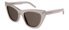 Saint Laurent Sl 214 Kate018 292 Cat Eye Sunglasses In Grey
