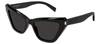Saint Laurent Sl 466001 001 Cat Eye Sunglasses In Grey