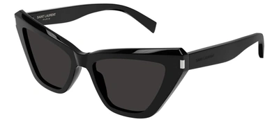 Saint Laurent Sl 466001 001 Cat Eye Sunglasses In Grey