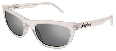 Saint Laurent Sl 493003 252 Cat Eye Sunglasses In Silver