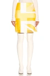 Burberry Flag Intarsia Tulle And Silk Skirt In Optic White