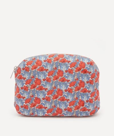 Liberty Large Clementina B Wash Bag In Red
