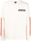 Just Cavalli Logo-print Cotton Sweatshirt In Ivory