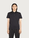 FERRAGAMO SHORT SLEEVED POLO WITH LUREX