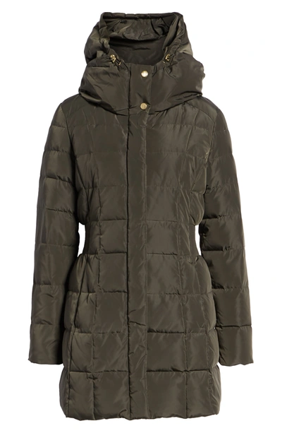 Cole Haan Signature Cole Haan Hooded Down & Feather Jacket In Forest